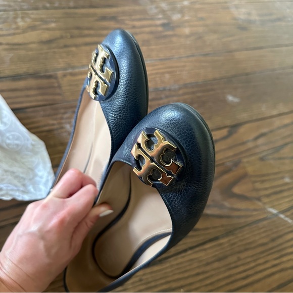 Tory Burch Claire Ballet Flat in Bright Navy - Picture 4 of 11